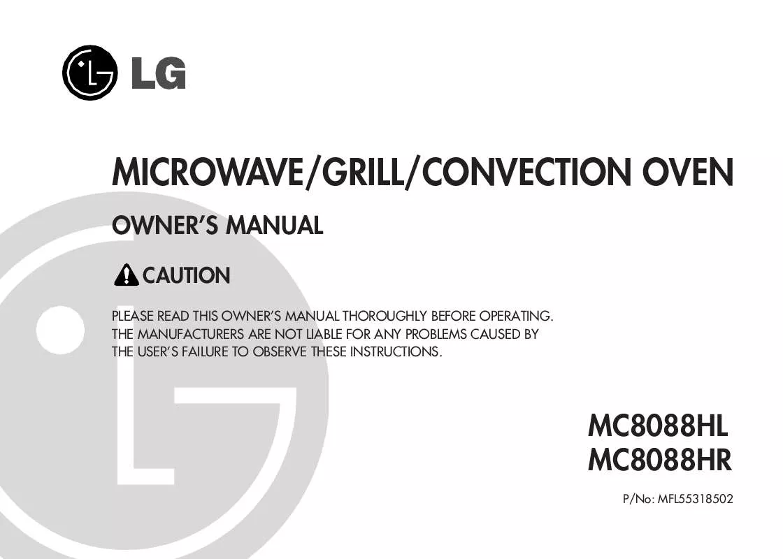 Mode d'emploi LG MC-8088HR