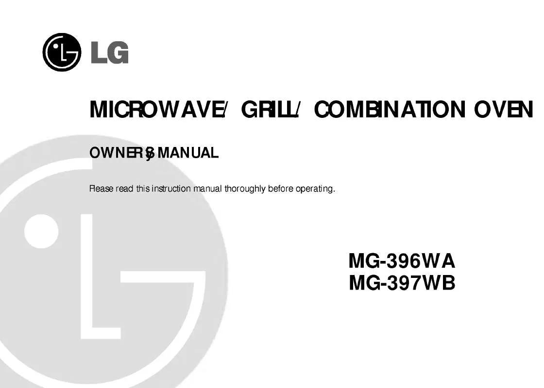 Mode d'emploi LG MG-397WB