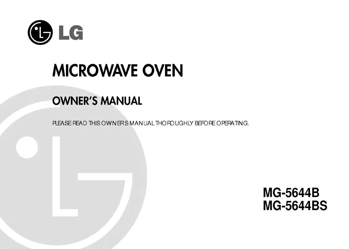 Mode d'emploi LG MG-5644BS