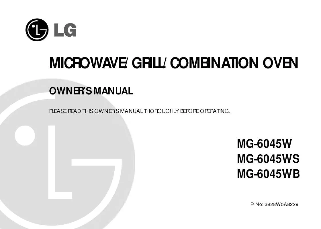 Mode d'emploi LG MG-6045WB