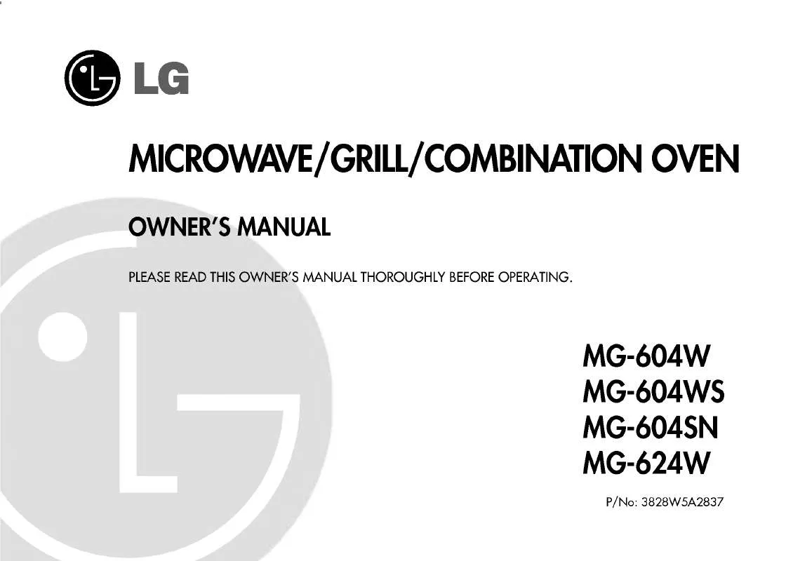 Mode d'emploi LG MG-624W