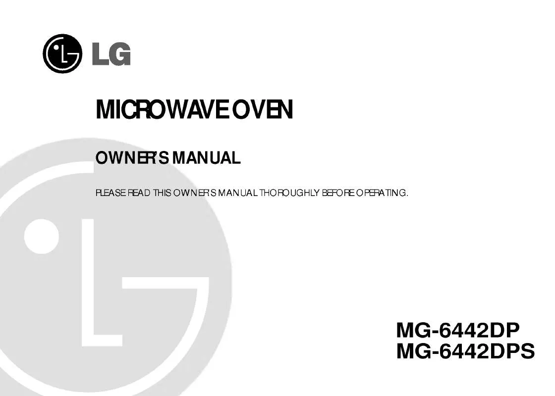 Mode d'emploi LG MG-6442DP