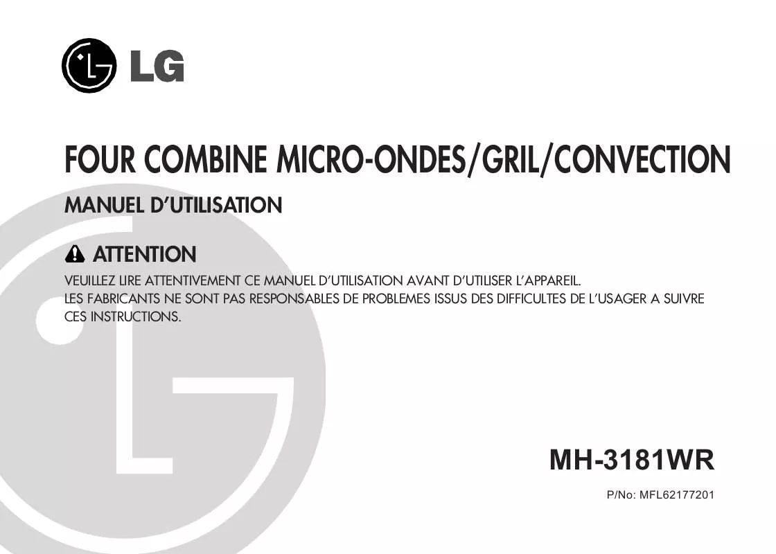 Mode d'emploi LG MH-3181-WR