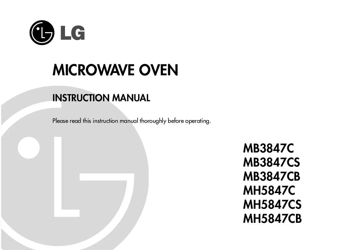 Mode d'emploi LG MH-5847CB