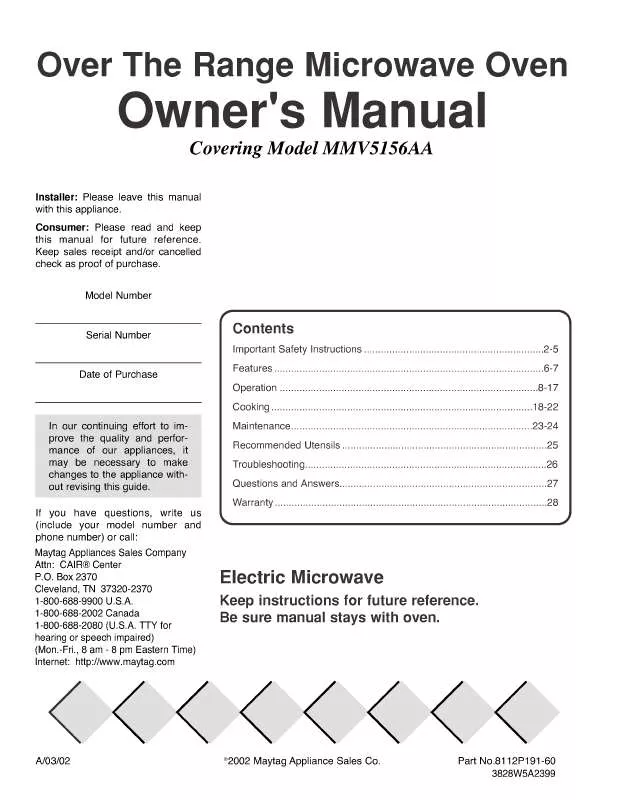 Mode d'emploi LG MMV5156AAB