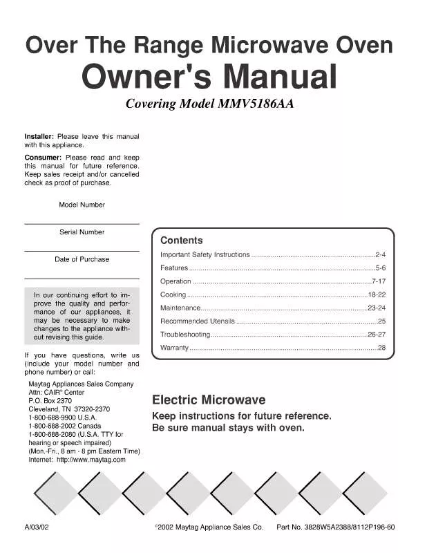 Mode d'emploi LG MMV5186AAB