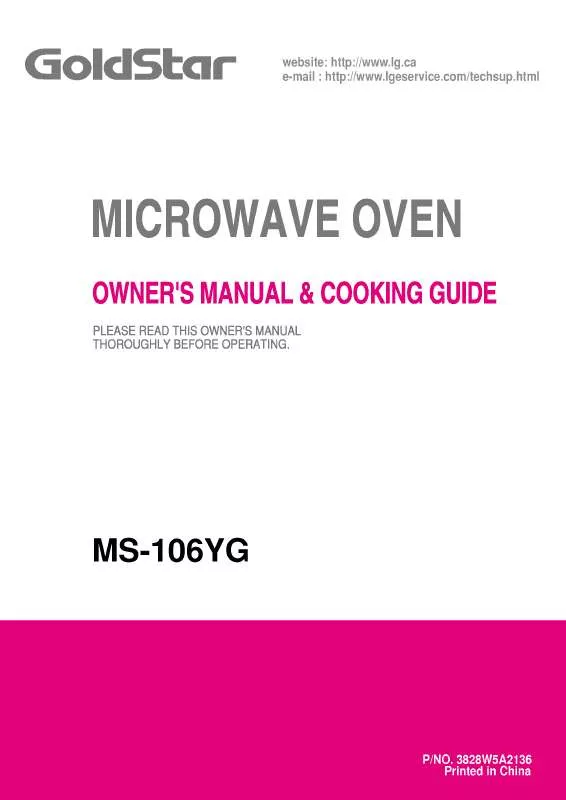 Mode d'emploi LG MS-106YG