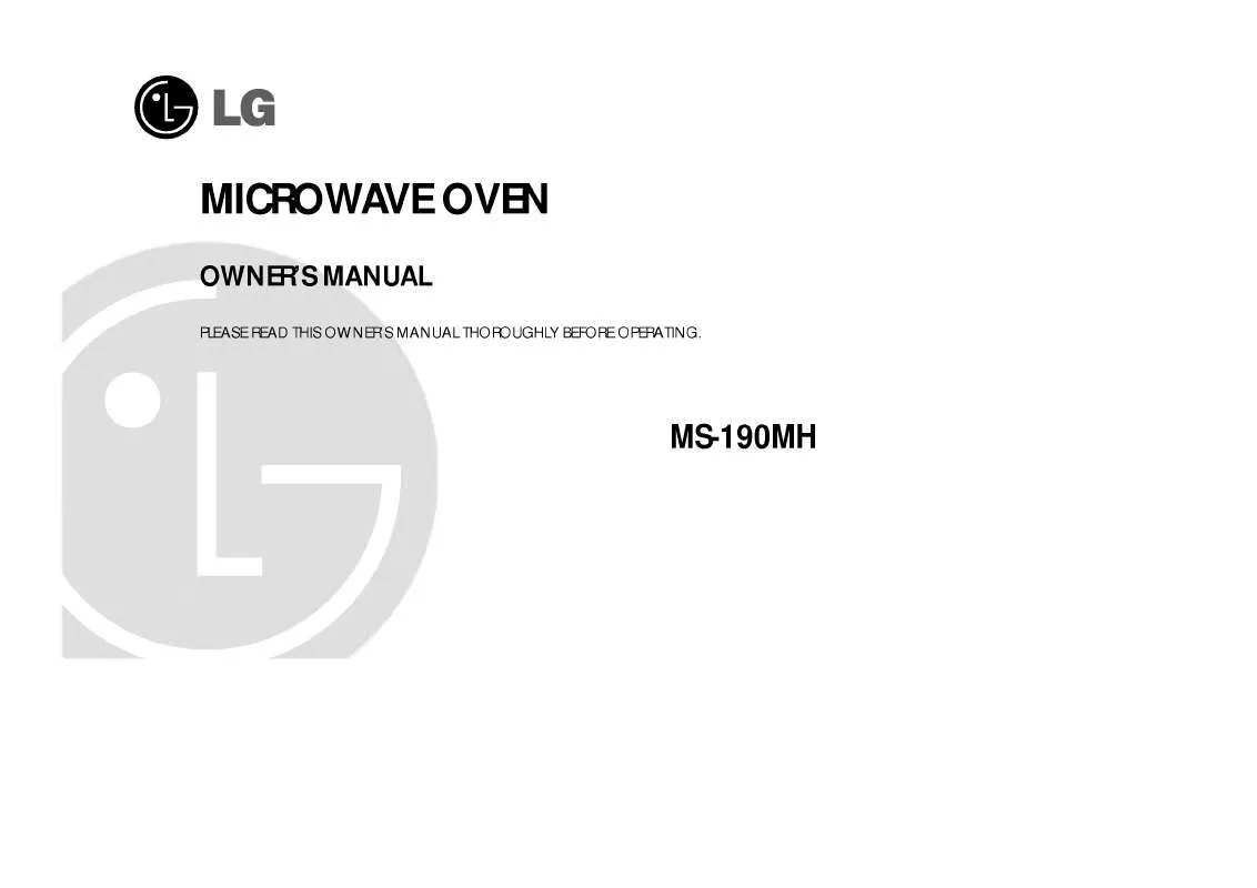 Mode d'emploi LG MS-190MH