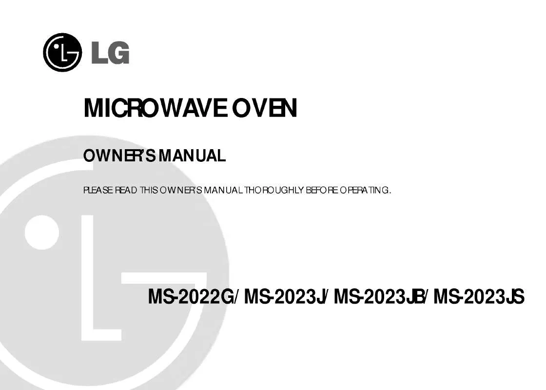 Mode d'emploi LG MS-2023JB