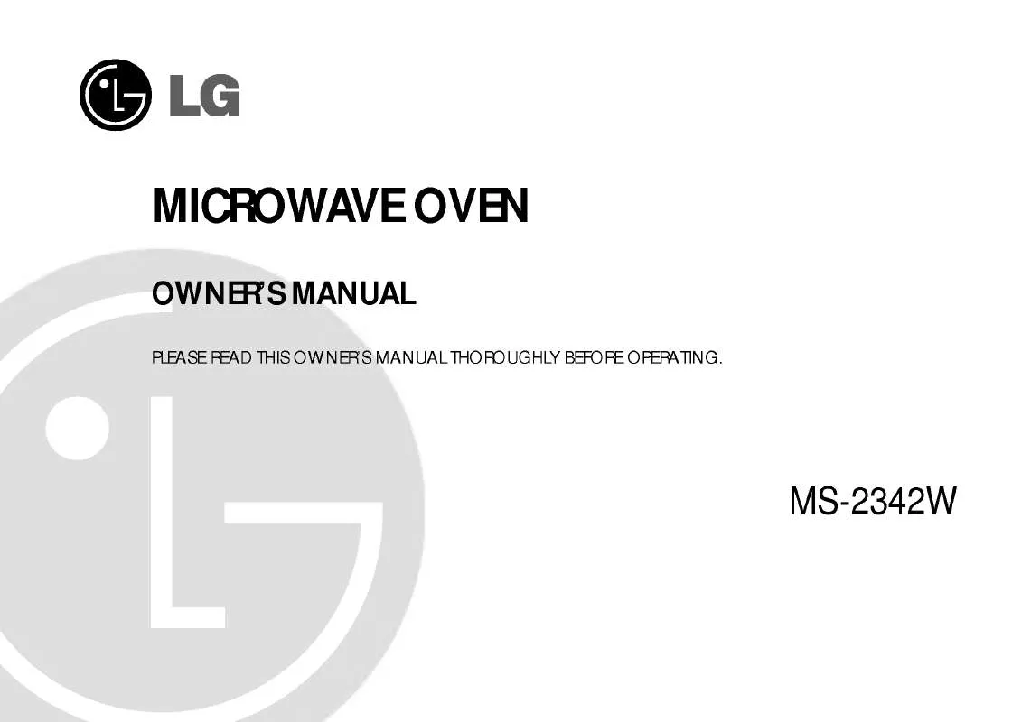 Mode d'emploi LG MS-2342W