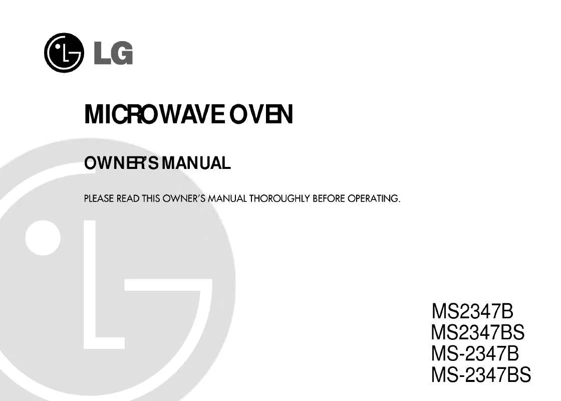 Mode d'emploi LG MS-2347BS