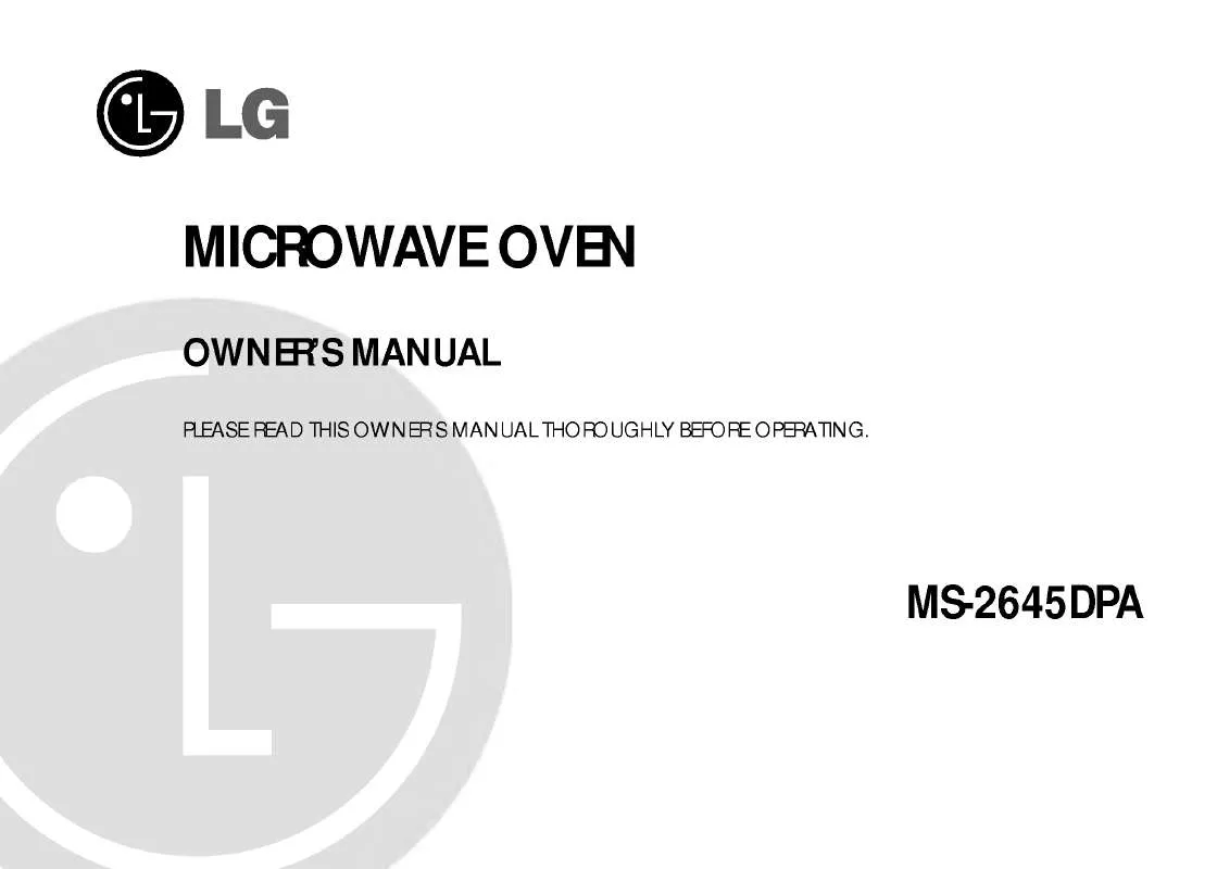 Mode d'emploi LG MS-2645DPA