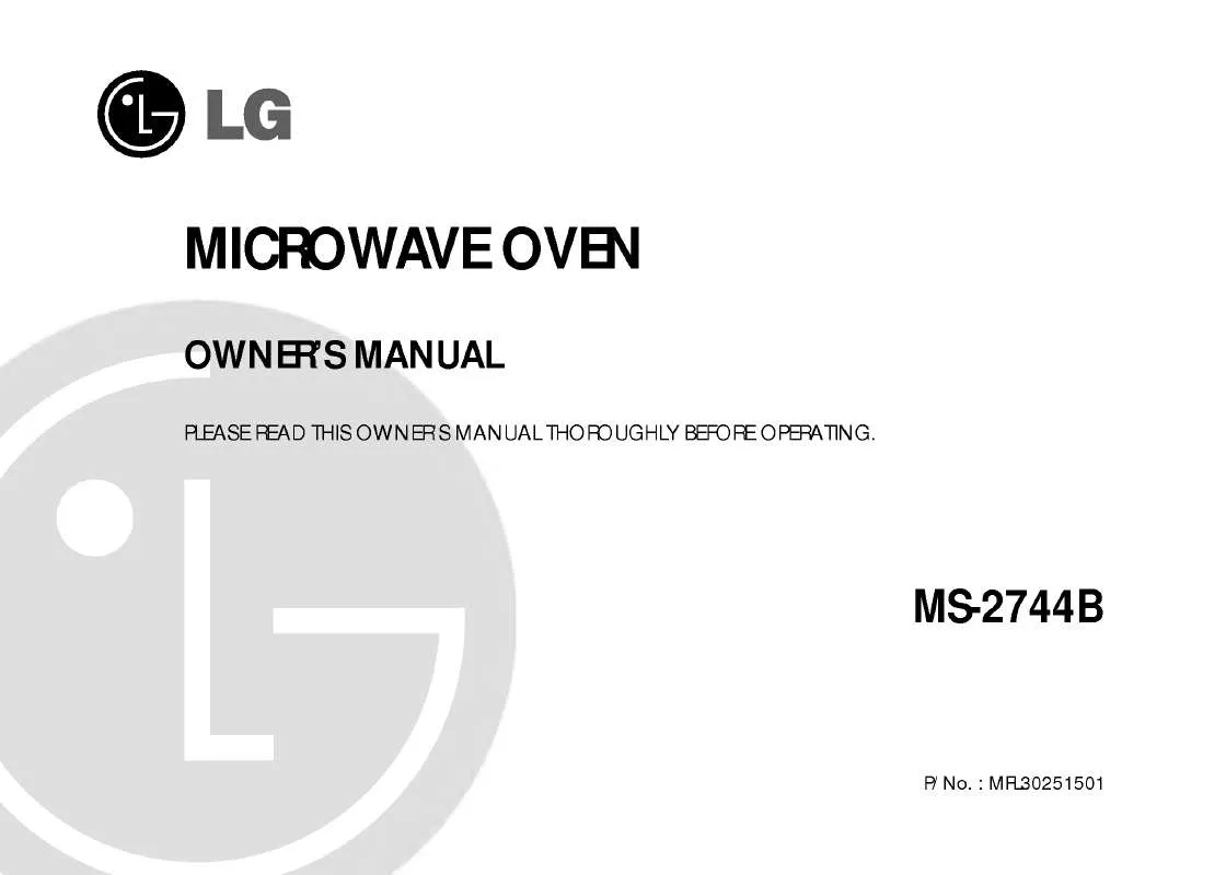 Mode d'emploi LG MS-2744B