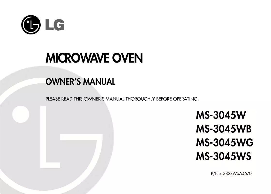 Mode d'emploi LG MS-3045WB