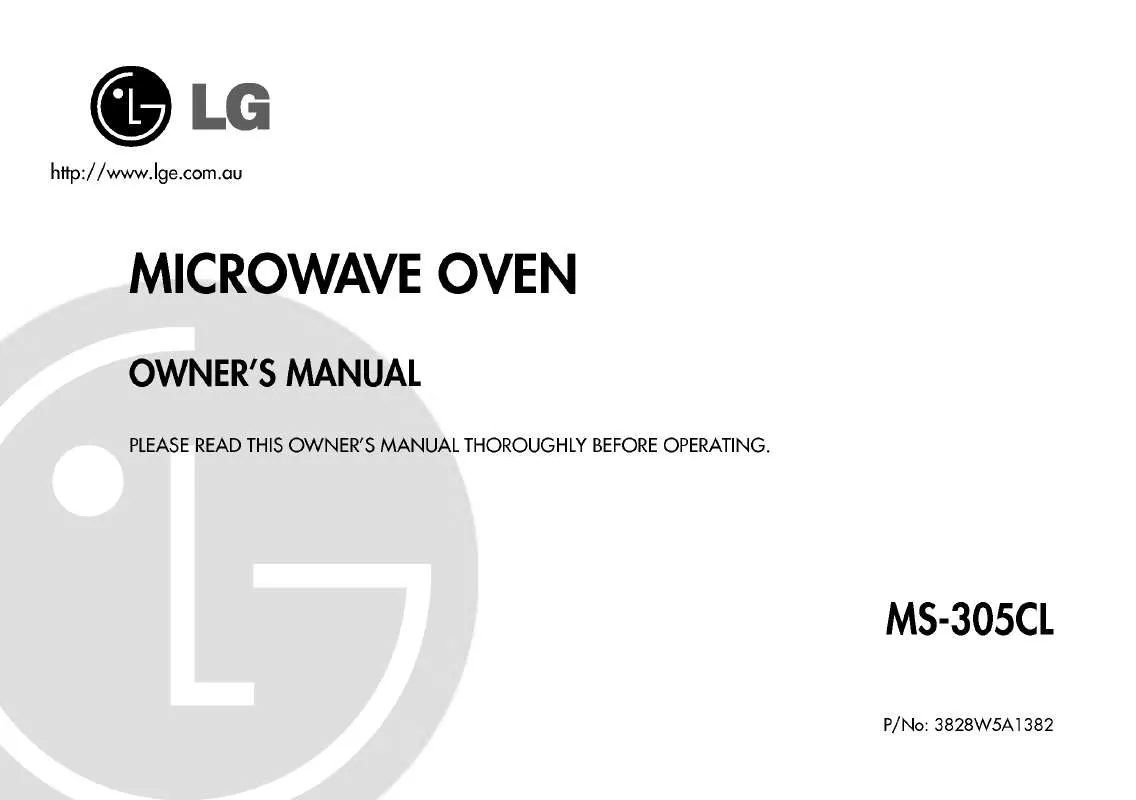 Mode d'emploi LG MS-305CL
