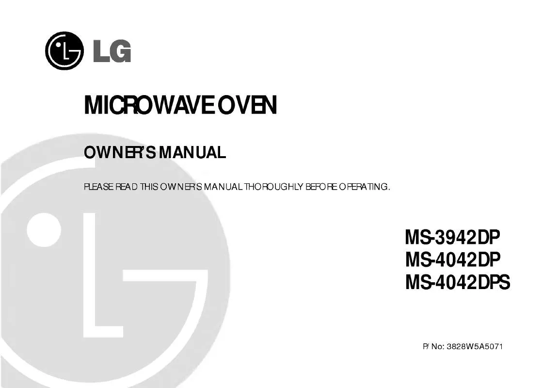 Mode d'emploi LG MS-4042DP