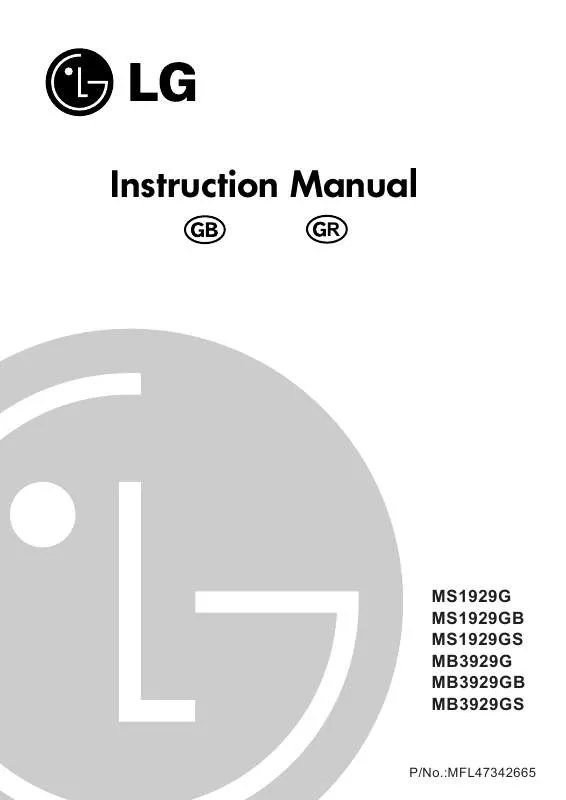Mode d'emploi LG MS-1929-GS