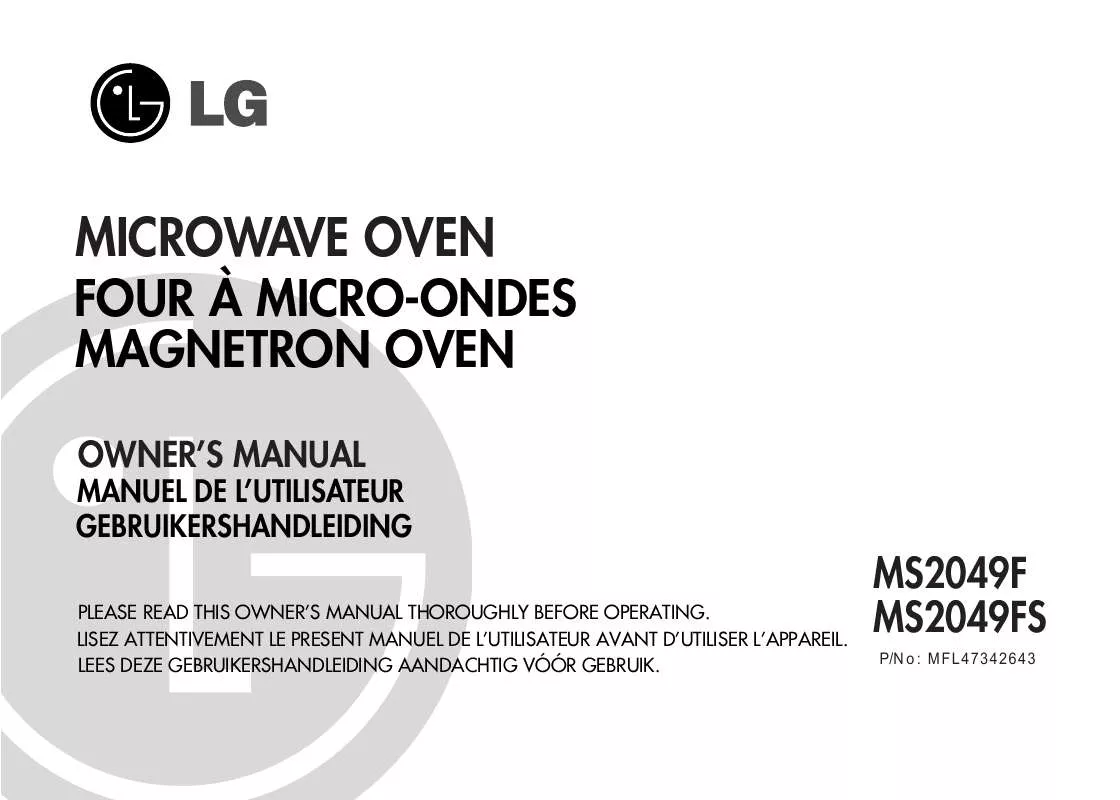 Mode d'emploi LG MS-2049-F