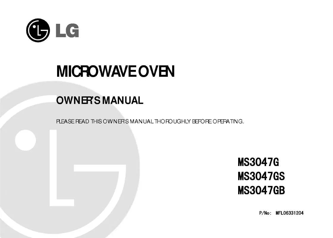 Mode d'emploi LG MS-3047GB