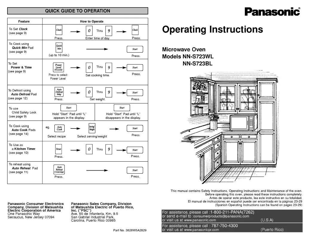 Mode d'emploi LG NN-S723BL