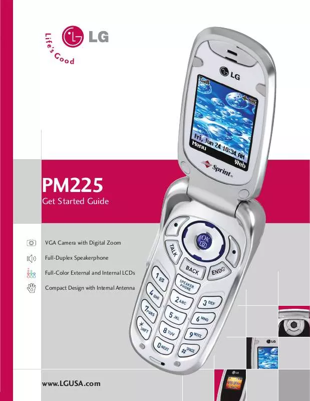 Mode d'emploi LG PM225