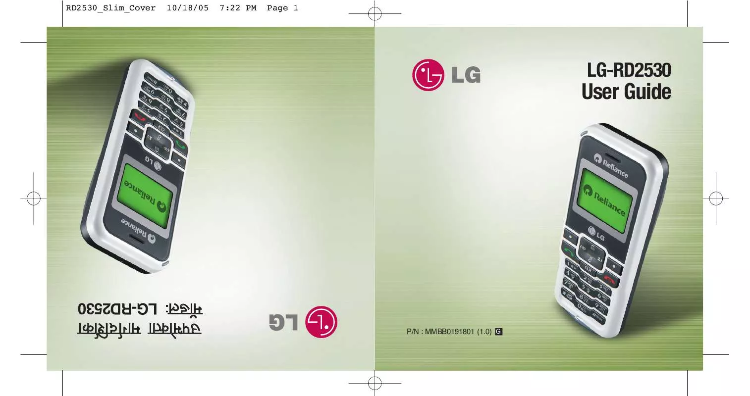 Mode d'emploi LG RD2530