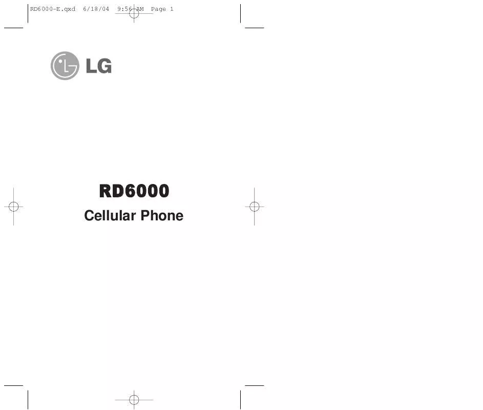 Mode d'emploi LG RD6000