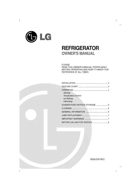 Mode d'emploi LG RL1-051