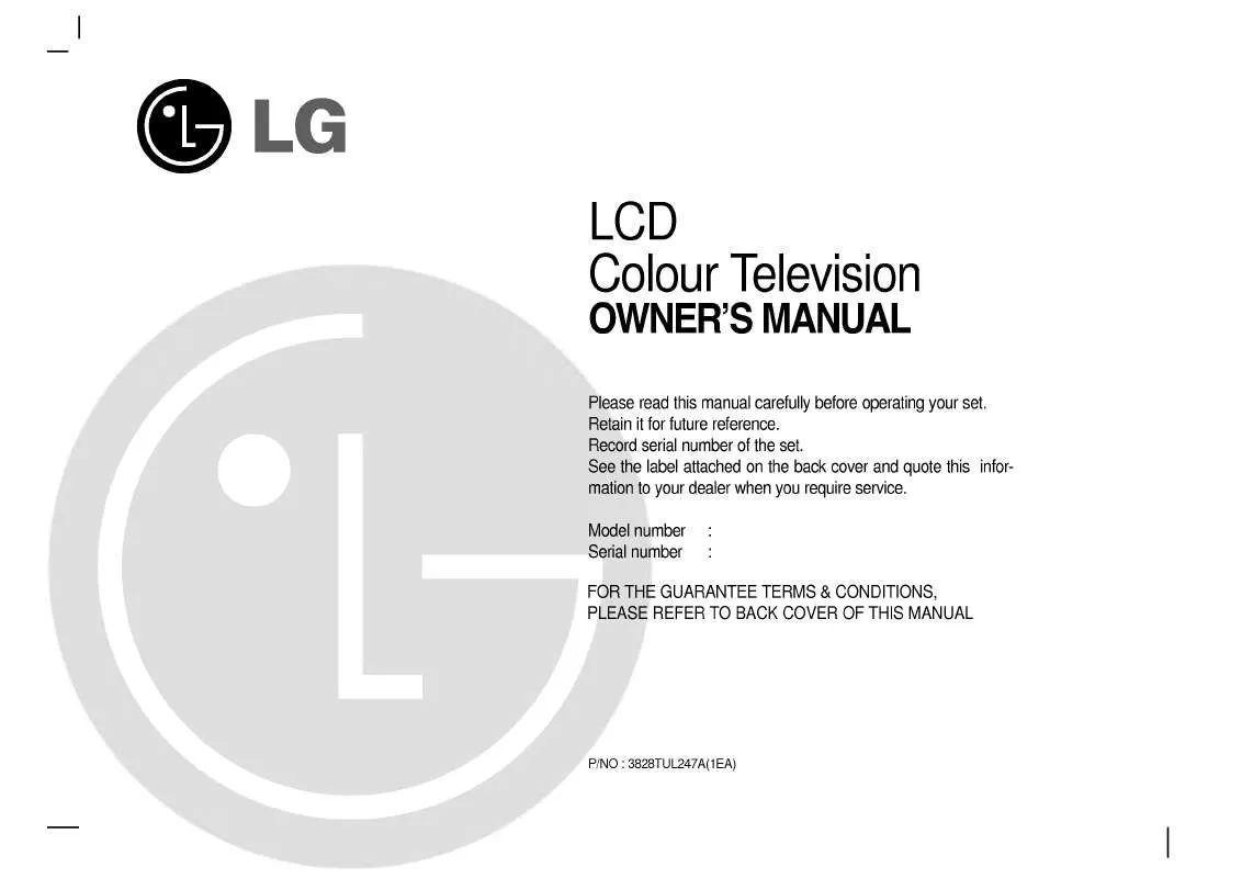 Mode d'emploi LG RZ-14LA60