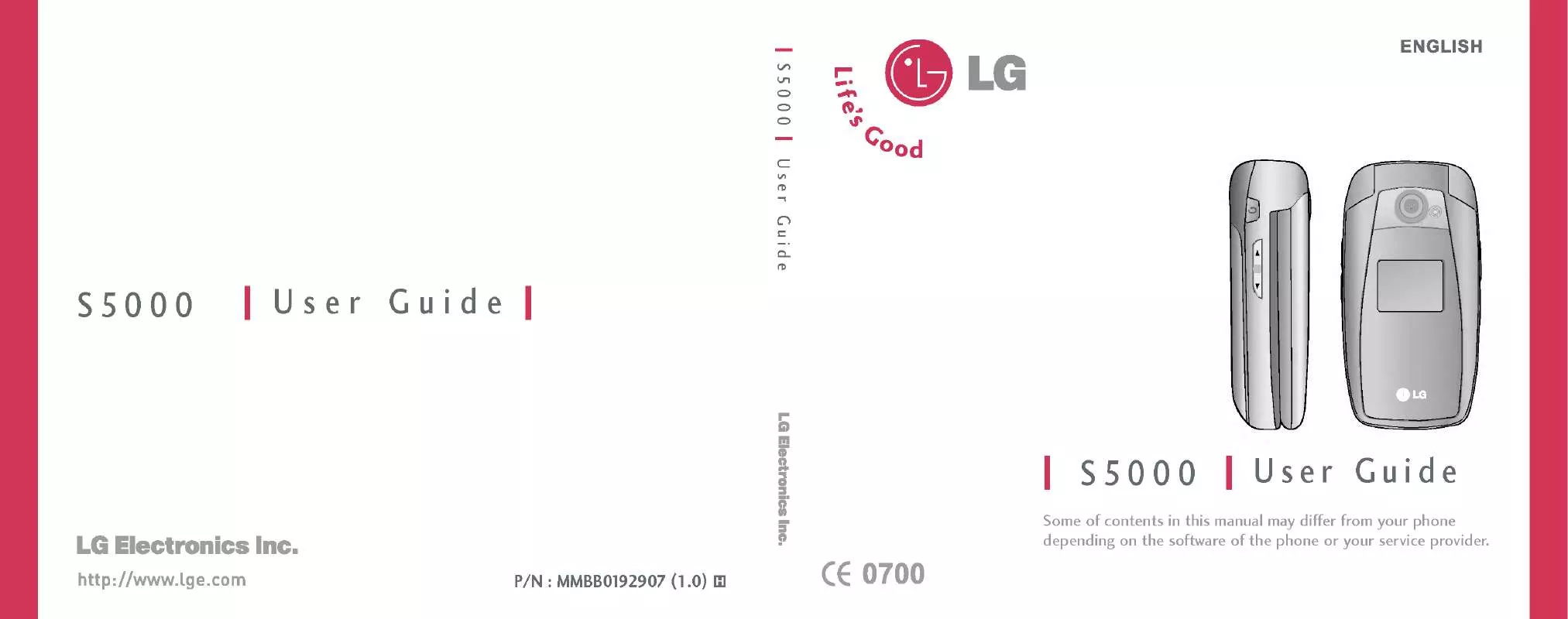 Mode d'emploi LG S5000