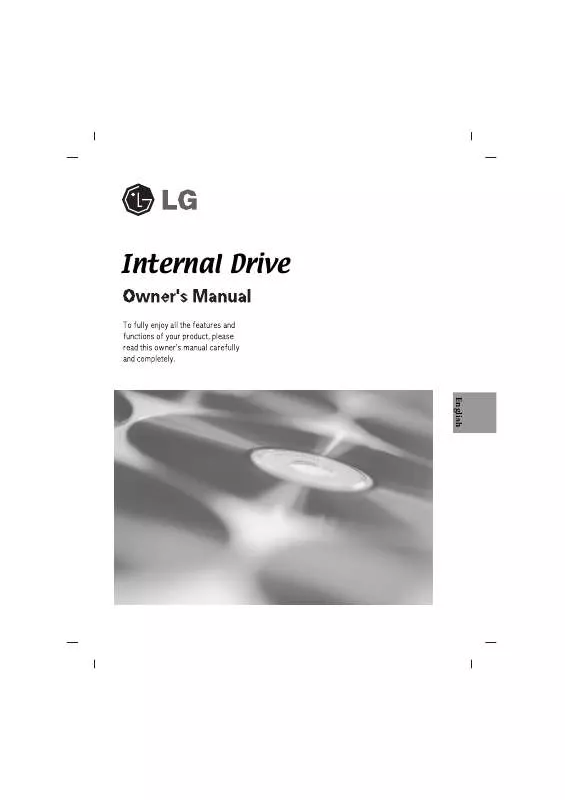 Mode d'emploi LG SATA INTERNAL DVD WRITER