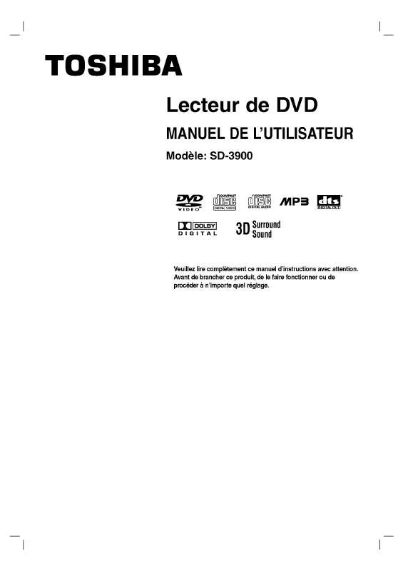 Mode d'emploi LG SD-3900-K-TC