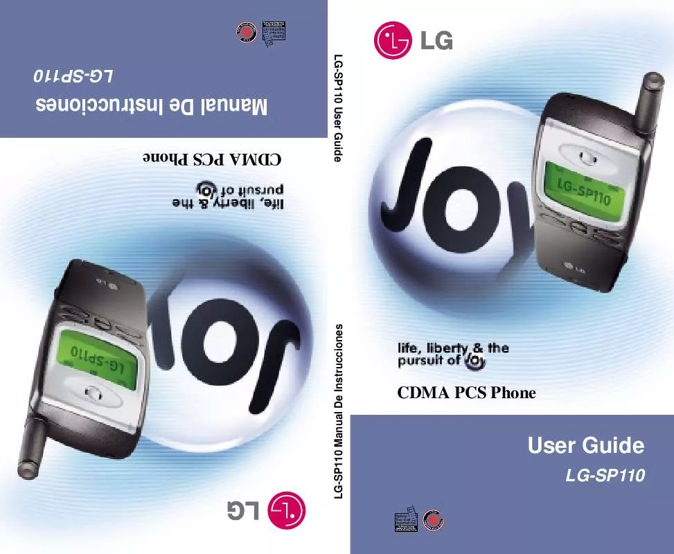 Mode d'emploi LG SP110