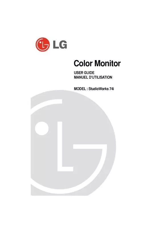 Mode d'emploi LG STUDIOWORKS 74I