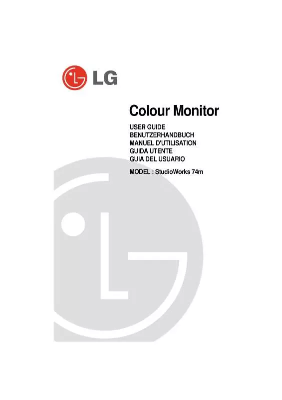 Mode d'emploi LG STUDIOWORKS 74M