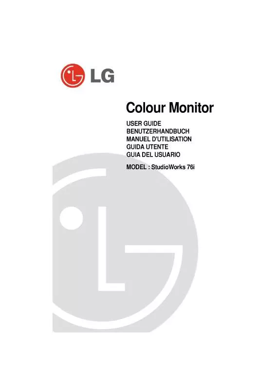 Mode d'emploi LG STUDIOWORKS 76I