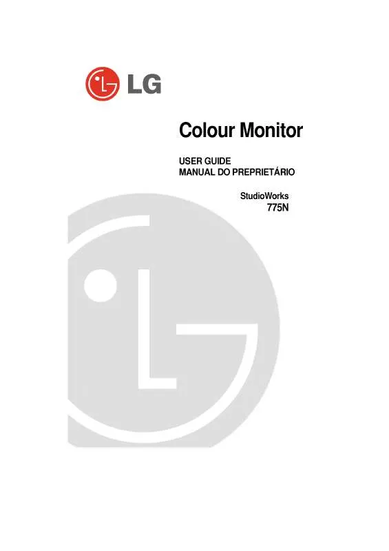 Mode d'emploi LG STUDIOWORKS 775N-CB775BN-