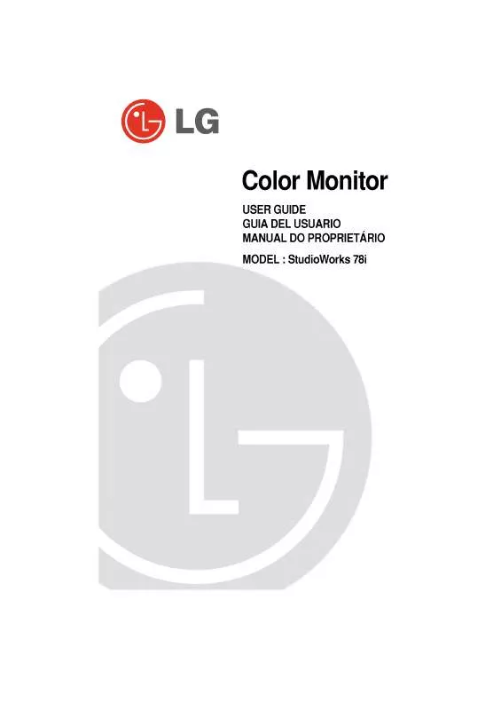 Mode d'emploi LG STUDIOWORKS 78I