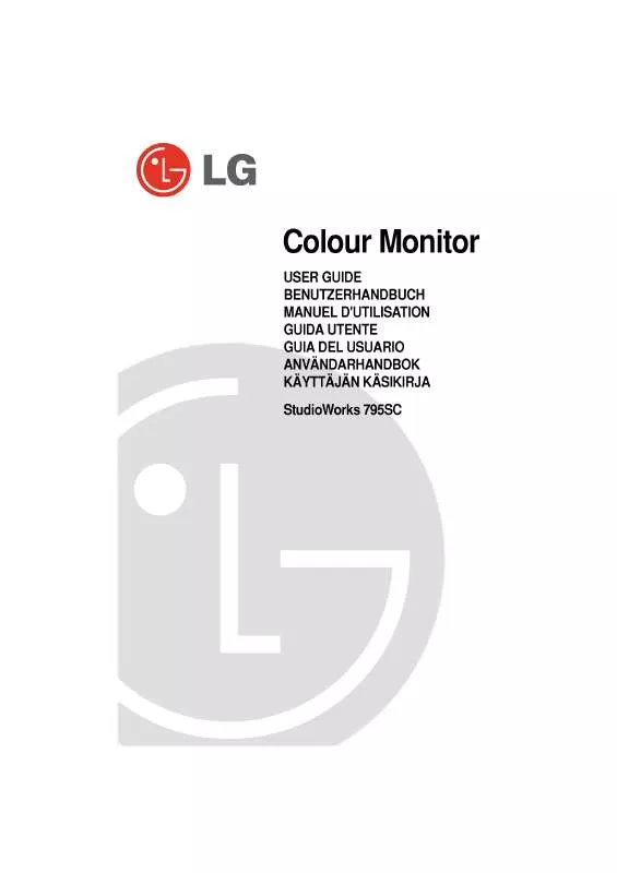 Mode d'emploi LG STUDIOWORKS 795SC