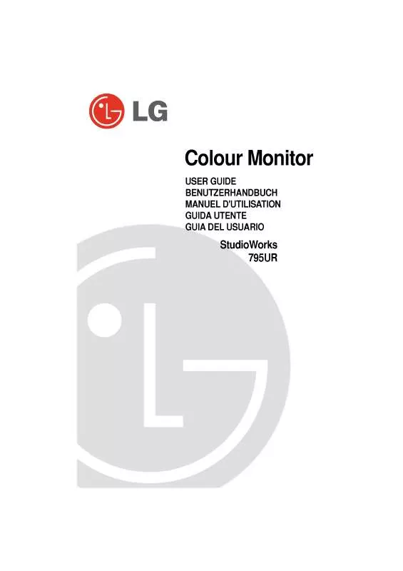 Mode d'emploi LG STUDIOWORKS 795UR