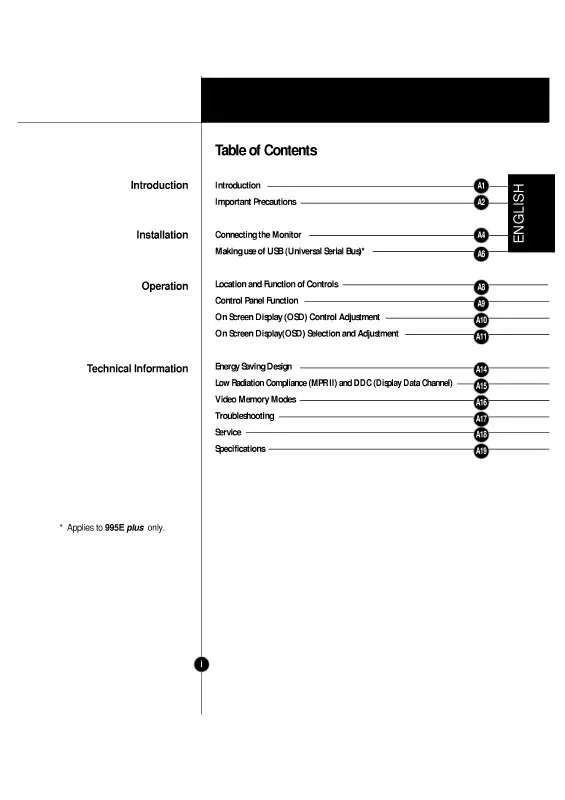 Mode d'emploi LG STUDIOWORKS 995E-CB995D-EA-