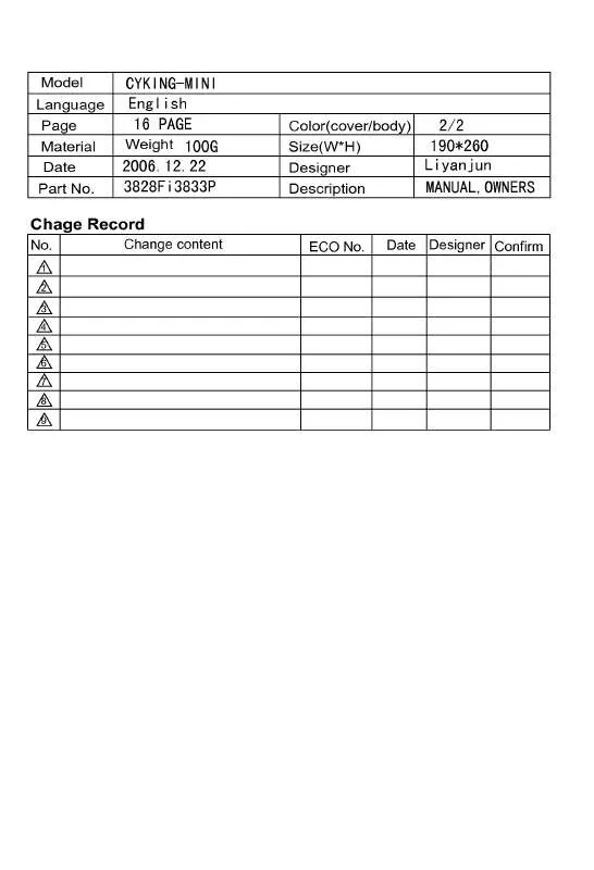 Mode d'emploi LG T-CA241NT