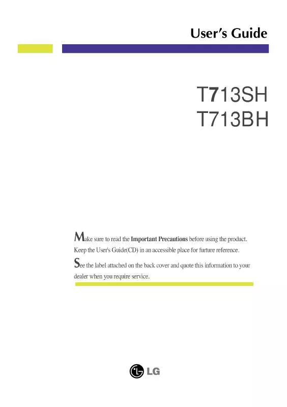 Mode d'emploi LG T713SH-GN