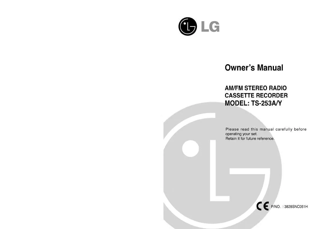 Mode d'emploi LG TS-253A