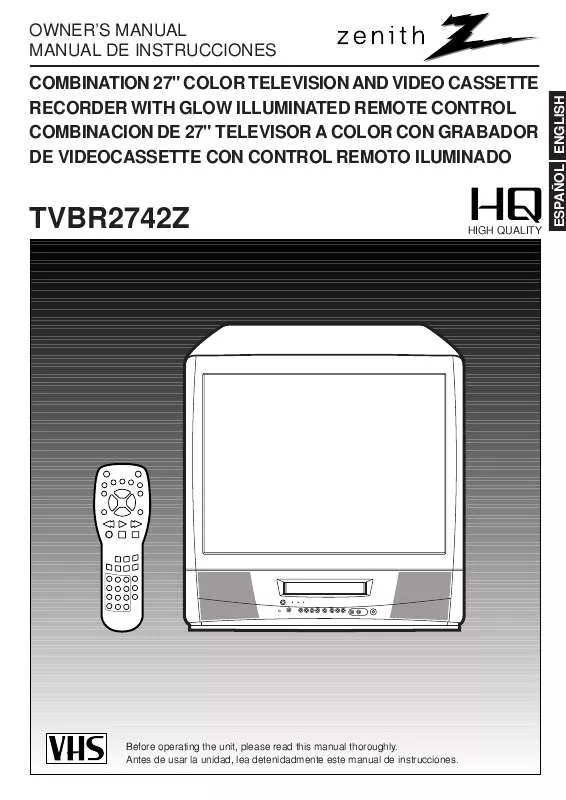 Mode d'emploi LG TVBR2742Z