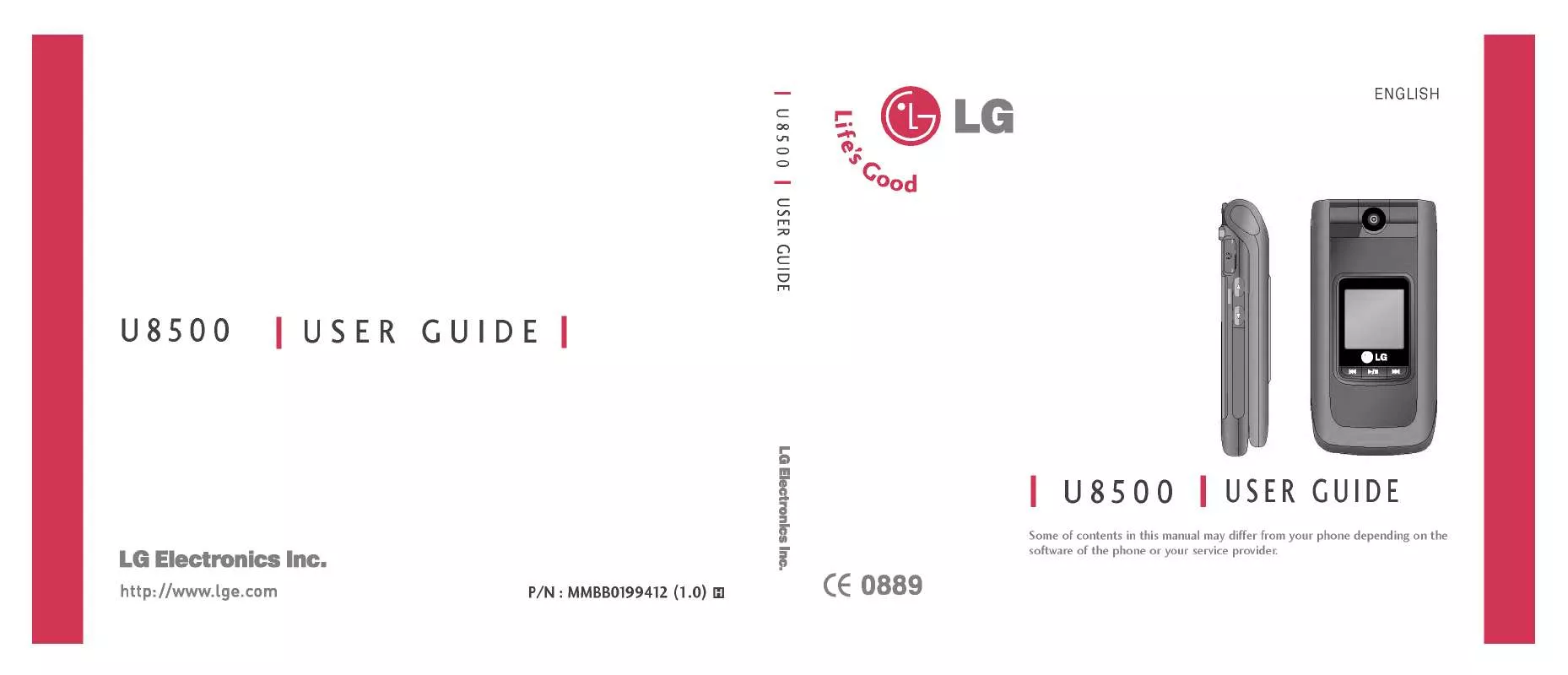 Mode d'emploi LG U8500