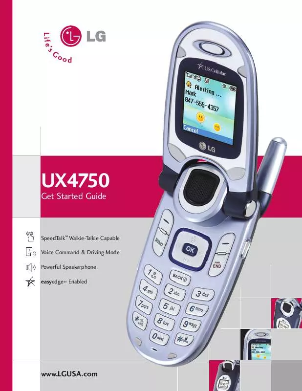 Mode d'emploi LG UX4750