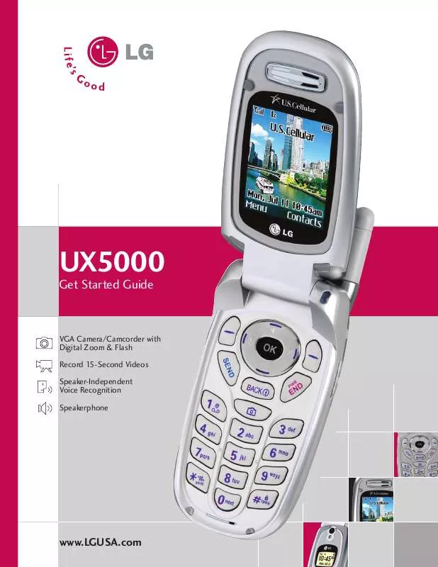 Mode d'emploi LG UX5000