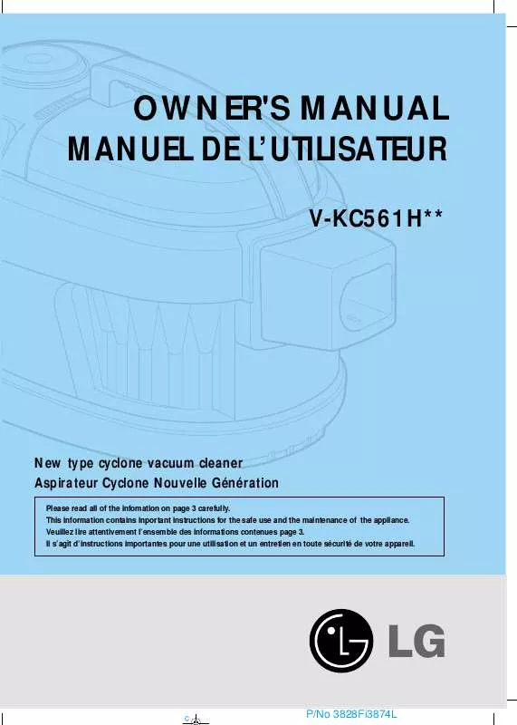 Mode d'emploi LG V-KC561HTR