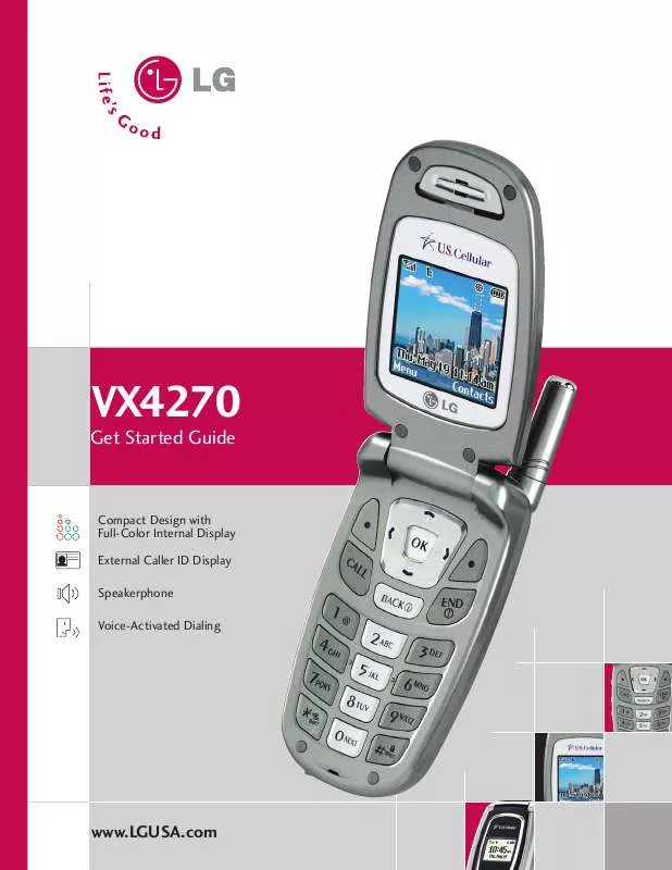 Mode d'emploi LG VX4270